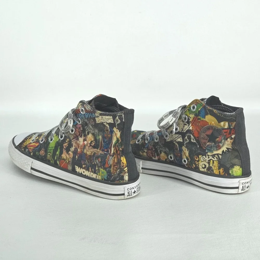 Converse Chuck Taylor All Star Hi Top Sneakers Mens 6.5 DC Comics Justice League - Picture 7 of 11